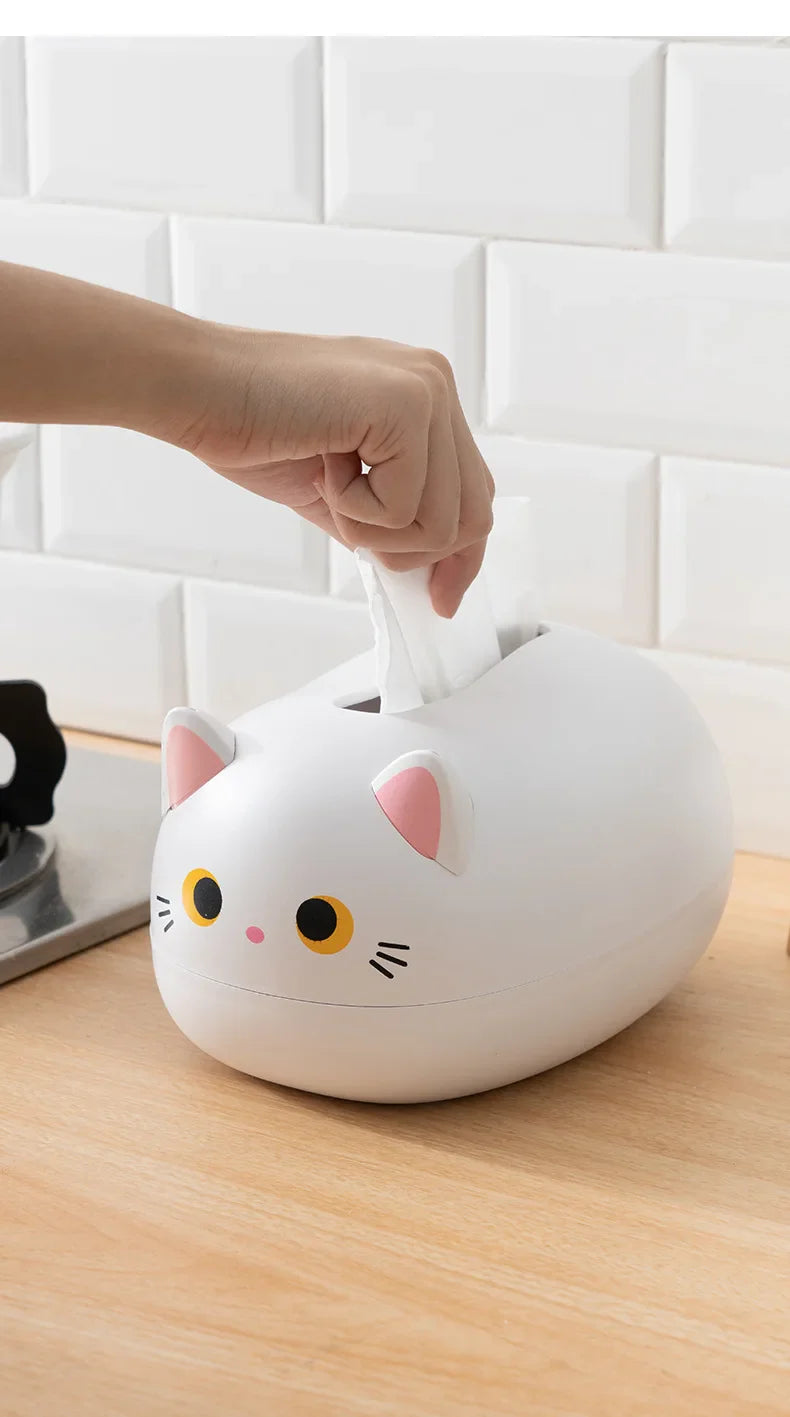 Kawaii Cat Tissue Box Animals - Tophatter Daily Deals