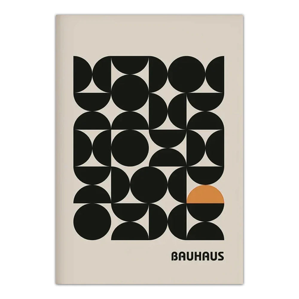 Modern Bauhaus Geometric Wall Art Prints Three Piece Set MD0398 - Tophatter Daily Deals