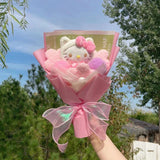Sanrio Hello Kitty Plush Toy Flower Bouquet Pink Flowers - Tophatter Daily Deals
