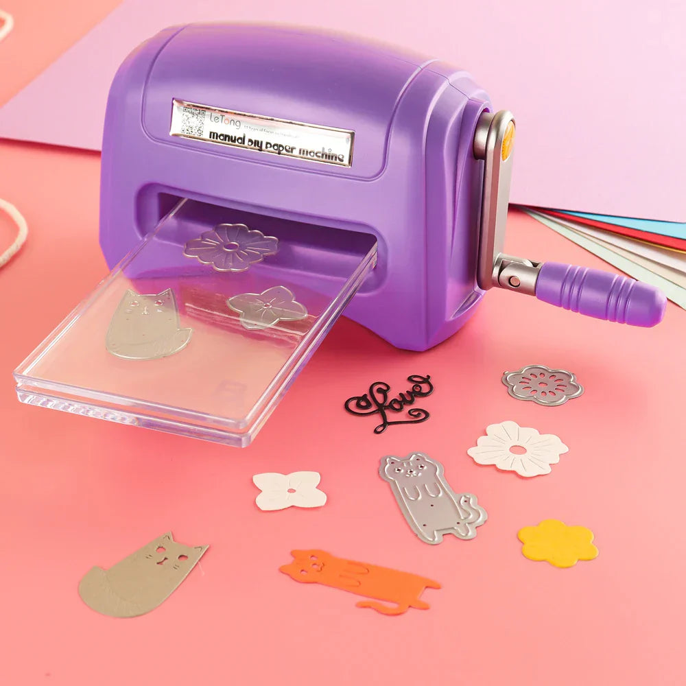 Die Cutting Machine Mini Handheld For DIY Scrapbooking - Tophatter Daily Deals