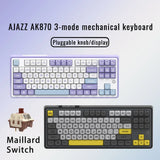 Mechanical Keyboard 87 Key Tri Mode RGB Hot Swappable - Tophatter Daily Deals