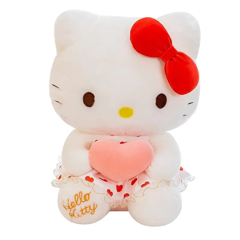 Sanrio Hello Kitty Plush Pink Heart Red Polka Dot Dress 60cm Anime - Tophatter Daily Deals