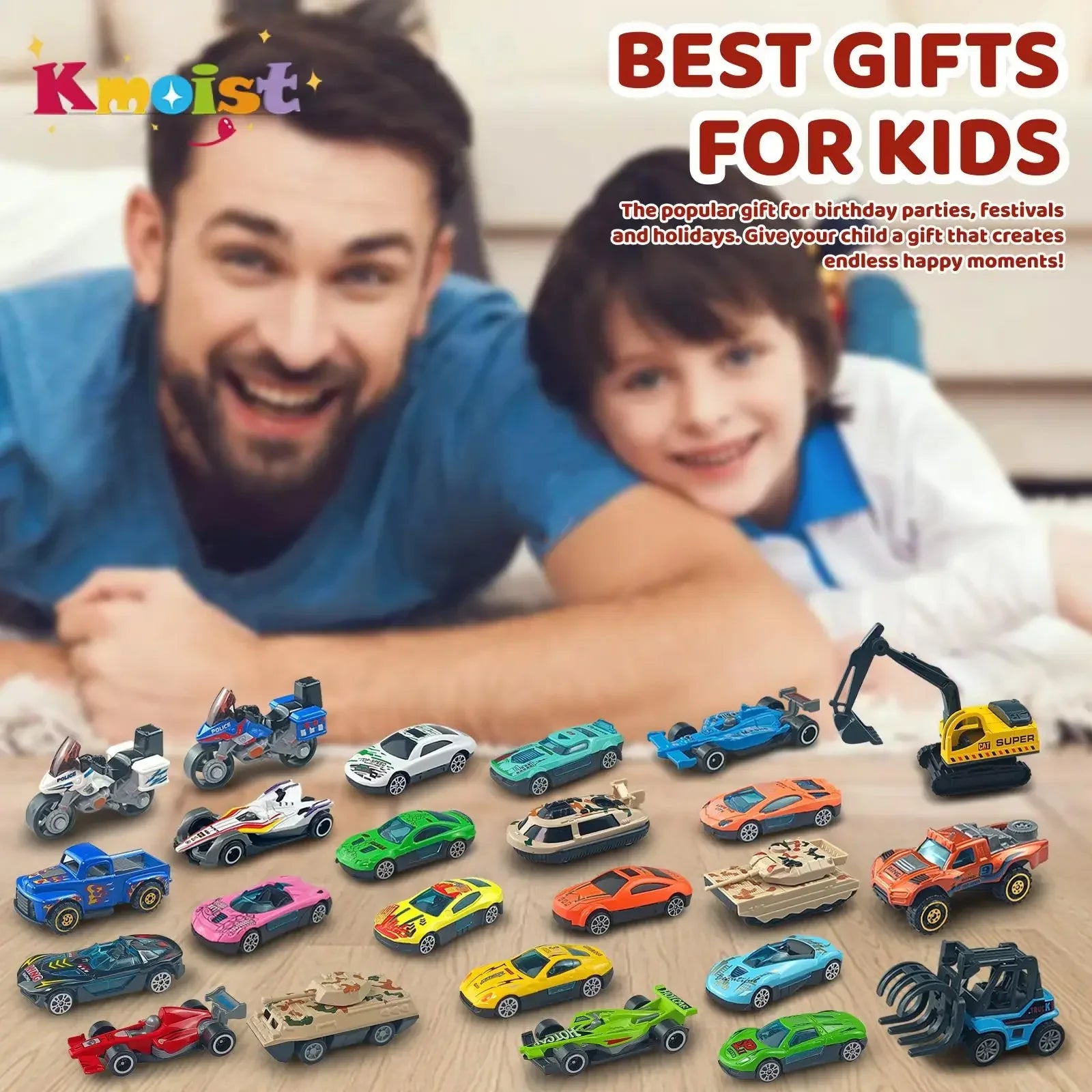 Advent Calendar 24 Alloy Cars Set Christmas Countdown - Tophatter Daily Deals