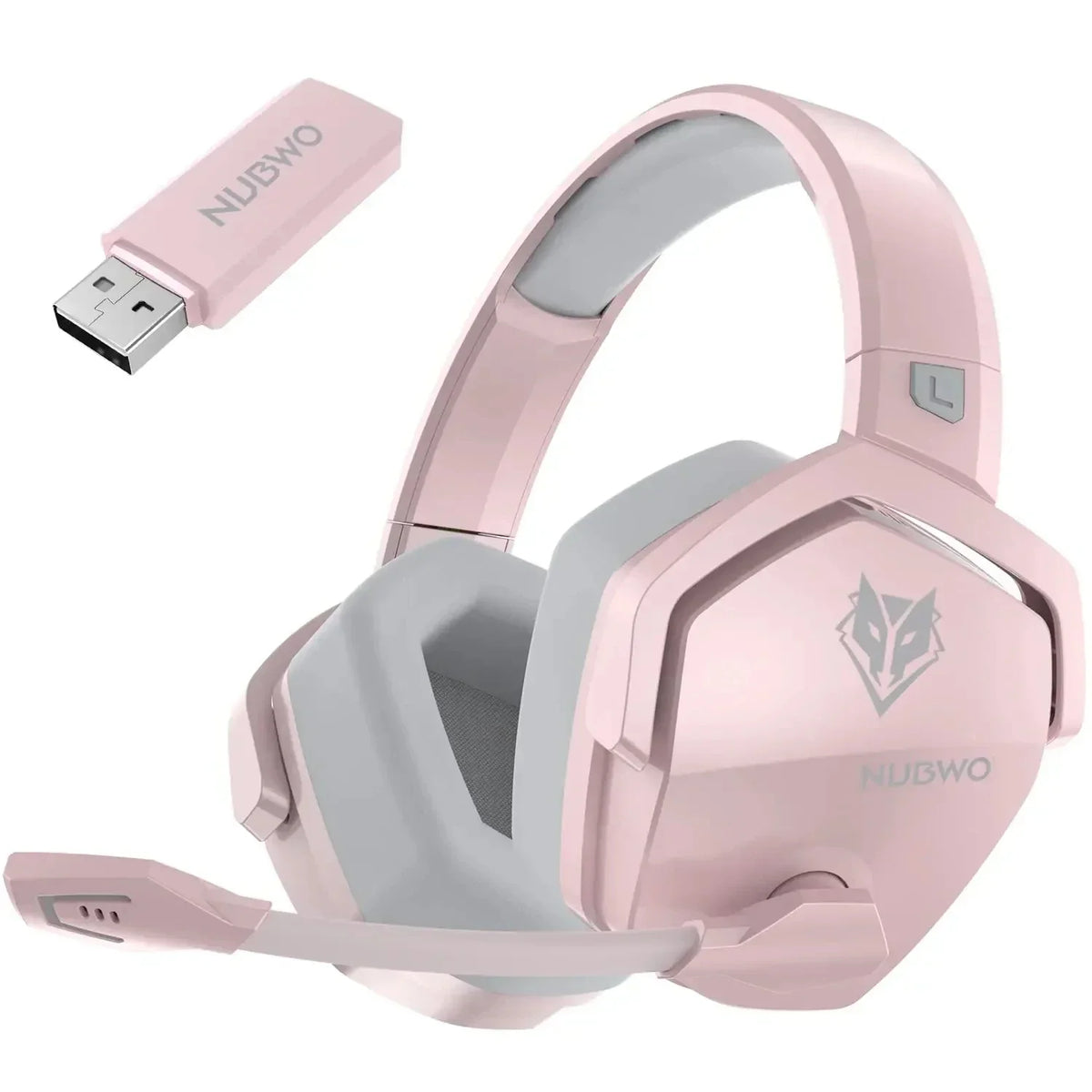 Wireless Gaming Headset With Mic Active Noise Cancellation Pink - Tophatter Daily Deals