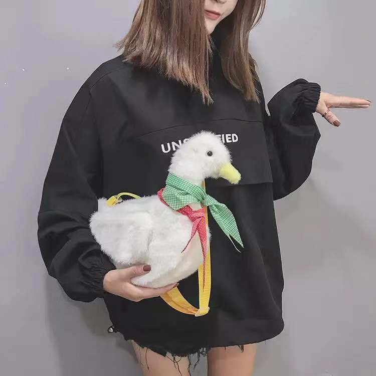 Duck Plush Purse Goose Crossbody Shoulder Messenger Bag Animals - Tophatter Daily Deals