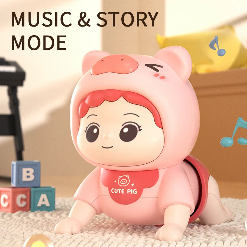 Baby Crawling Guide Toy Newborn Sensory Toys Music Aid - Tophatter Daily Deals