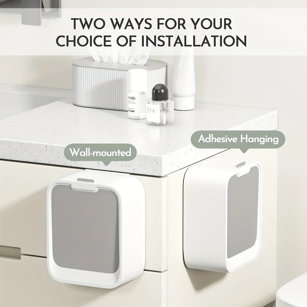 Motion Sensor Trash Can Hanging Bin For Cabinet Door - Tophatter Daily Deals