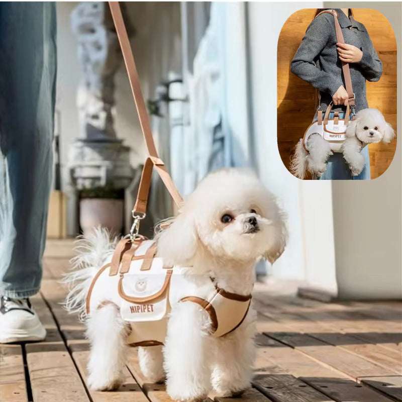 Small Dog Whole Body Lift Harness Pet Backpack Dog Mobility Harnesses - Tophatter Daily Deals