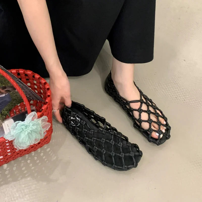 Breathable Women’s Ballet Flats - Mesh Weave, Summer - Tophatter Daily Deals