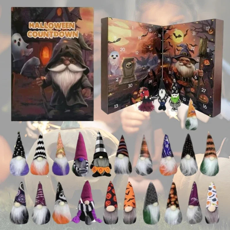 Halloween Gnome Advent Calendar Countdown With 24 Gnomes 2025 - Tophatter Daily Deals