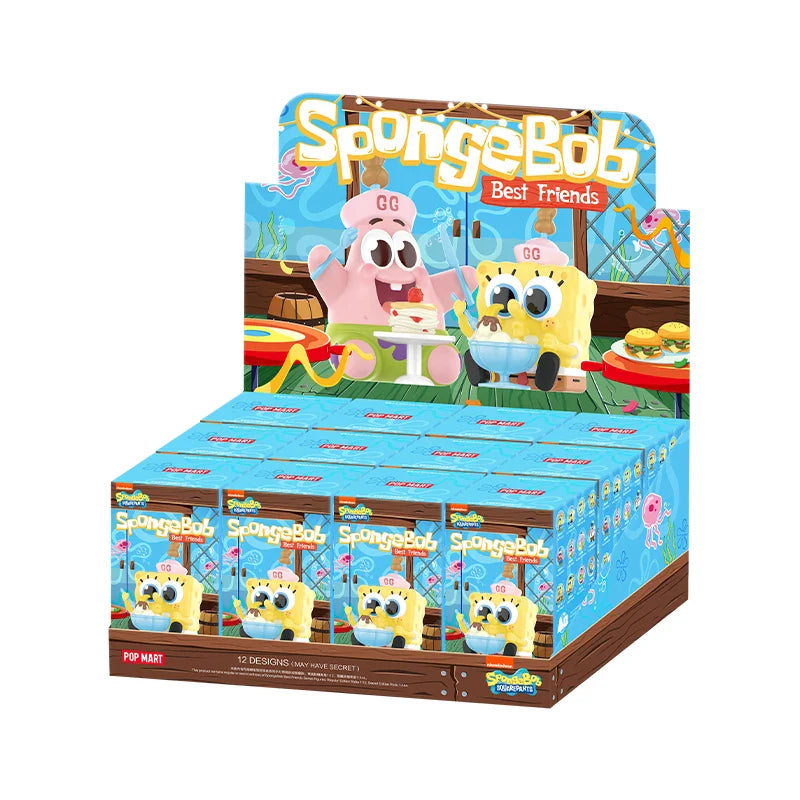 Genuine Pop Mart SpongeBob Best Friends Series Figures Blind Box Full Set of 12 Boxes Anime - Tophatter Daily Deals