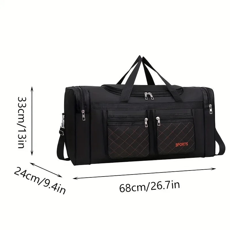 Travel Duffel Bag with Compartments for Short Trips Luggage & Bags > Duffel Bags > Gym Duffel Bags - Tophatter Daily Deals