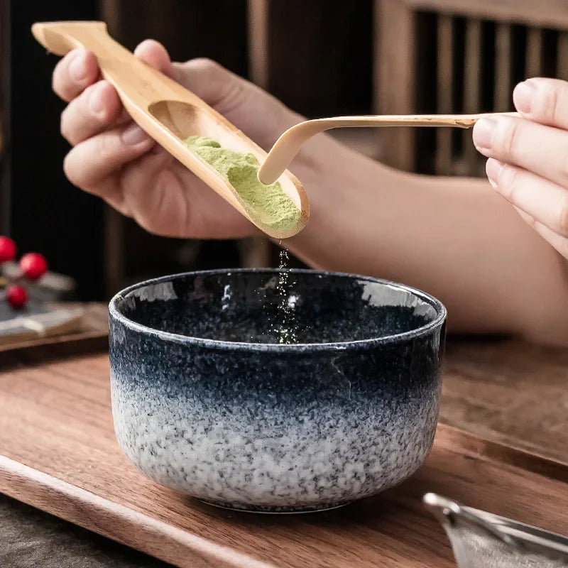 Matcha Tea Set 6pc Bamboo Ceramic Teaware Ceremony Gift - Tophatter Daily Deals