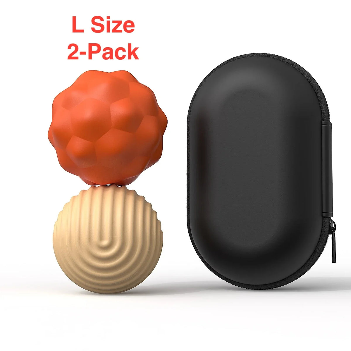 Magnetic Ball Fidget Toy Silicone Sensory Stress Relief L 2-pack Orange - Tophatter Daily Deals
