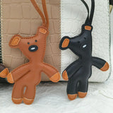 Bear Keychain PU Leather Mini Bag Charm Cute Gift Accessory - Tophatter Daily Deals