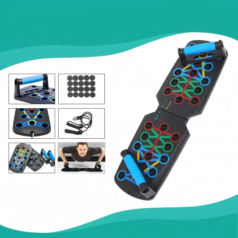 Push Up Board Foldable 28 Modes Home Workout Trainer - Tophatter Daily Deals