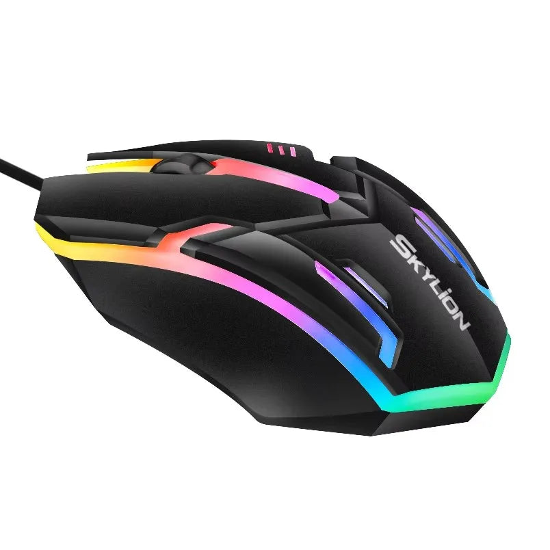 Wired RGB Gaming Mouse 3 Button USB Precision Office - Tophatter Daily Deals
