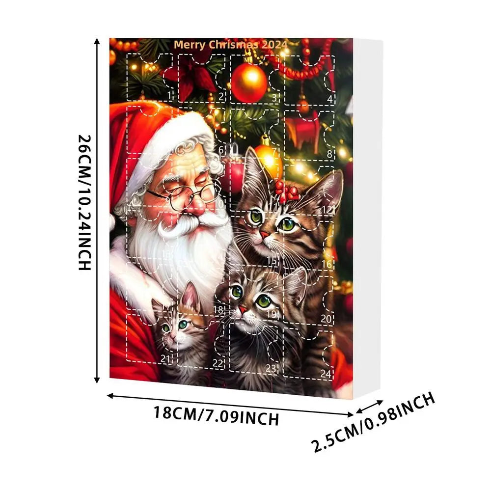 Cat Advent Calendar 24 Day Tree Ornaments Christmas D - Tophatter Daily Deals