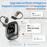 AI Translation Open Ear Earbuds With LCD Touch Screen - Tophatter Daily Deals