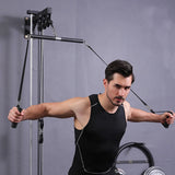 Tricep Rope Pulldown Attachment Black Fitness - Tophatter Daily Deals
