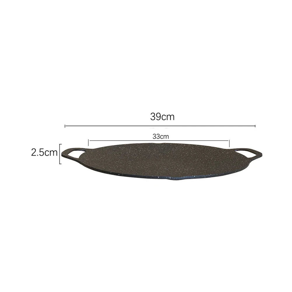 Non-Stick Camping BBQ Grill Pan Black Camp Cooking - Tophatter Daily Deals