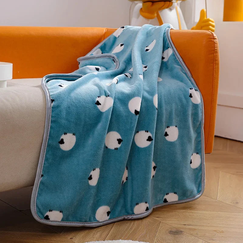 Miffy Throw Blanket Fleece Mid Blue Animals - Tophatter Daily Deals