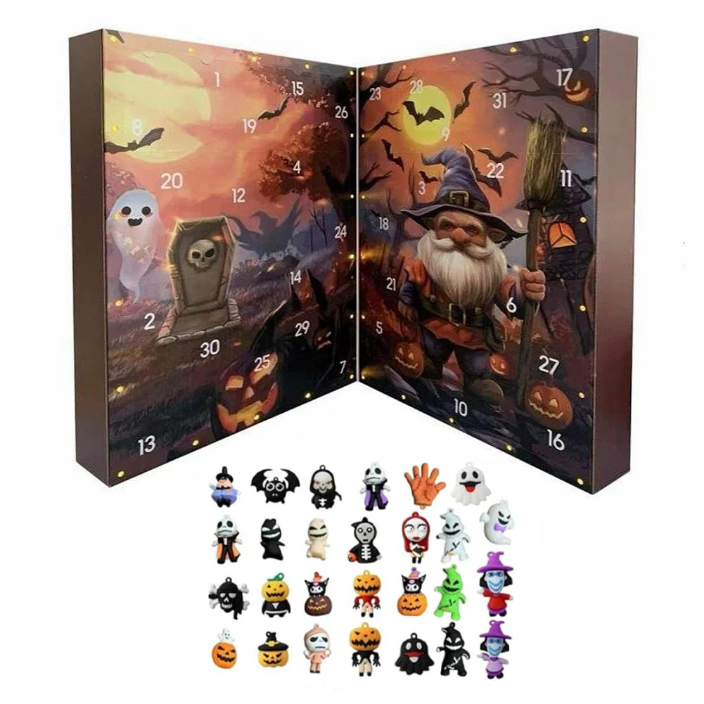 Halloween Gnome Advent Calendar Two Panel Countdown 2025 - Tophatter Daily Deals
