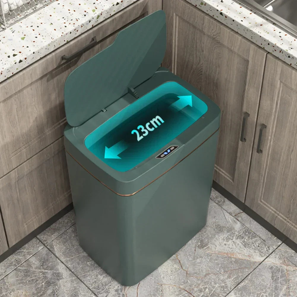 Smart Sensor Trash Can 15L 18L Touchless Quiet Waterproof - Tophatter Daily Deals