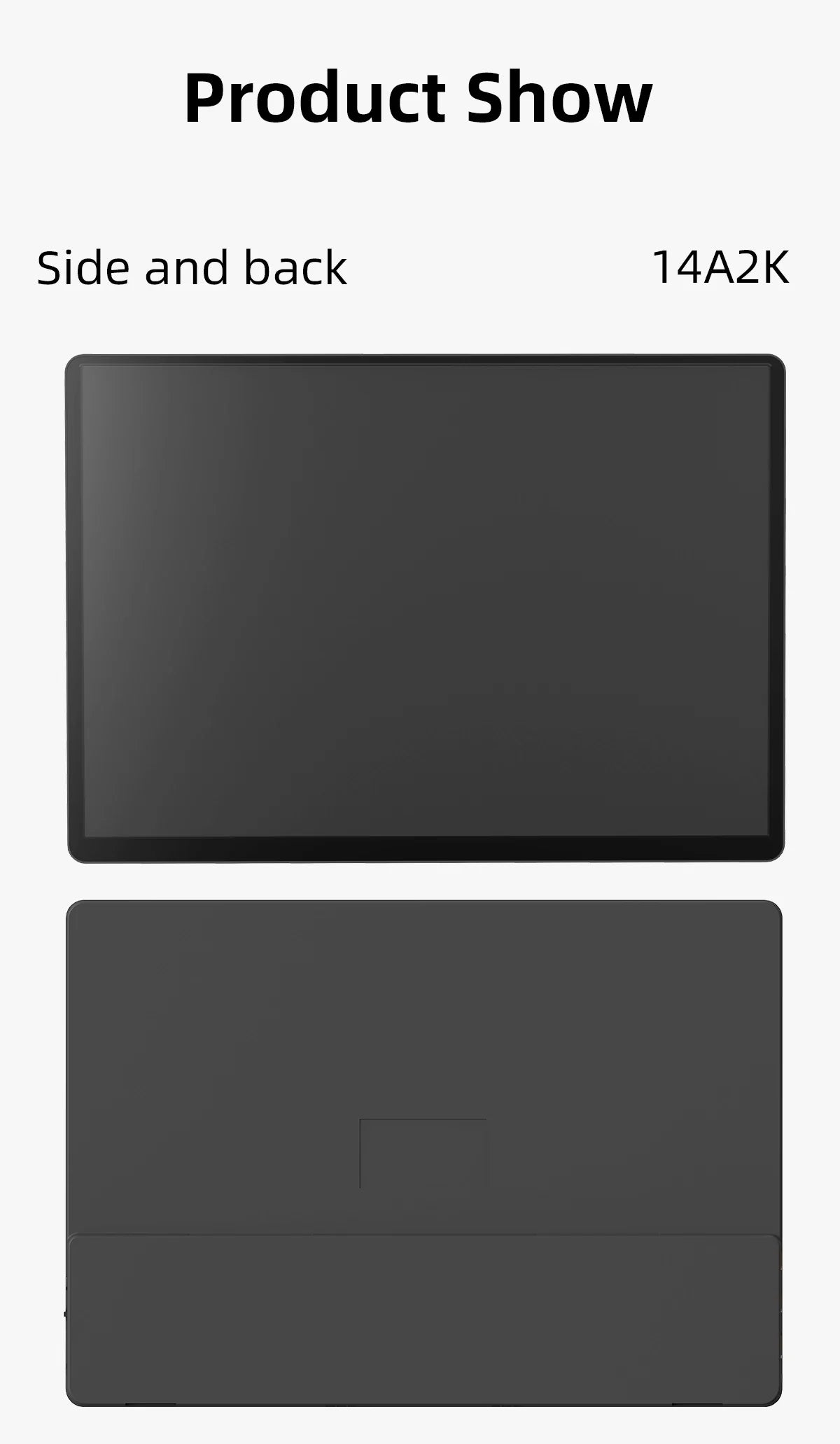 2K Portable Monitor 14 Inch Touch HDR 60Hz Gaming Display - Tophatter Daily Deals