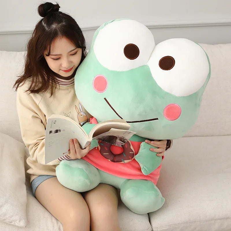 Sanrio Kero Kero Keroppi Frog Doughnut Plush Toy Animals - Tophatter Daily Deals
