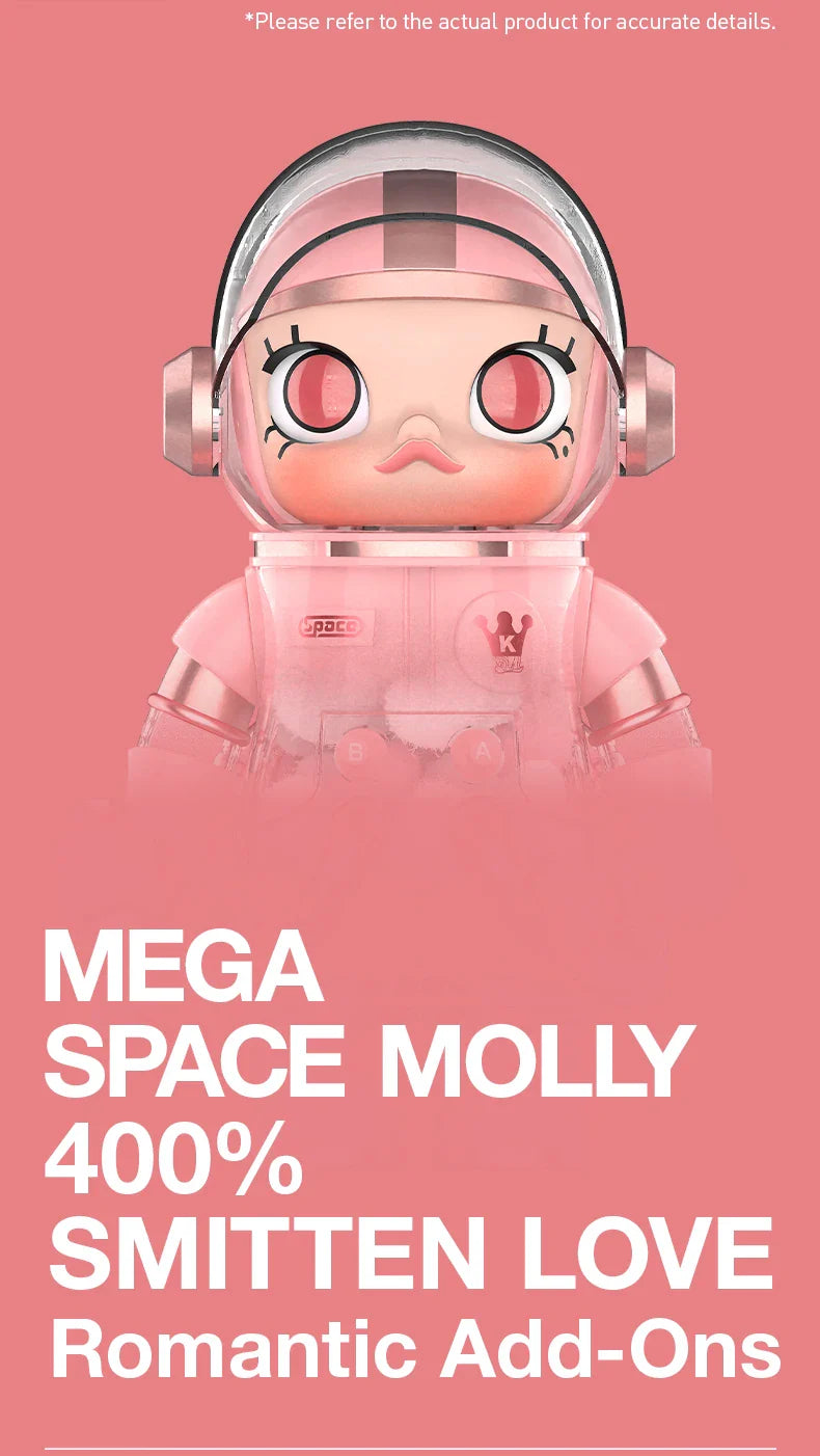 Genuine Pop Mart Mega Space Molly 400% Smitten Love Limited Edition Figure Outer Space - Tophatter Daily Deals