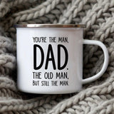 Dad Nutritional Facts Coffee Mug Enamel Cup for Papa Daddy Stepdad Father’s Day Gift Best Dad Ever Cups Dad Gifts From Kids XH5951-A015WH-8 - Tophatter Daily Deals