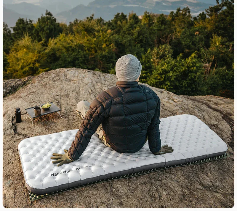 Inflatable Pad 6.5 R-Value Thermal Air Mattress White Camping & Hiking - Tophatter Daily Deals
