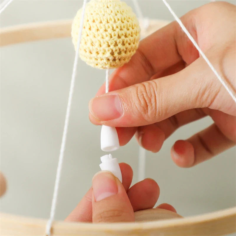 Hot Air Balloon Crib Mobile Newborn Sensory Toys Soothing - Tophatter Daily Deals