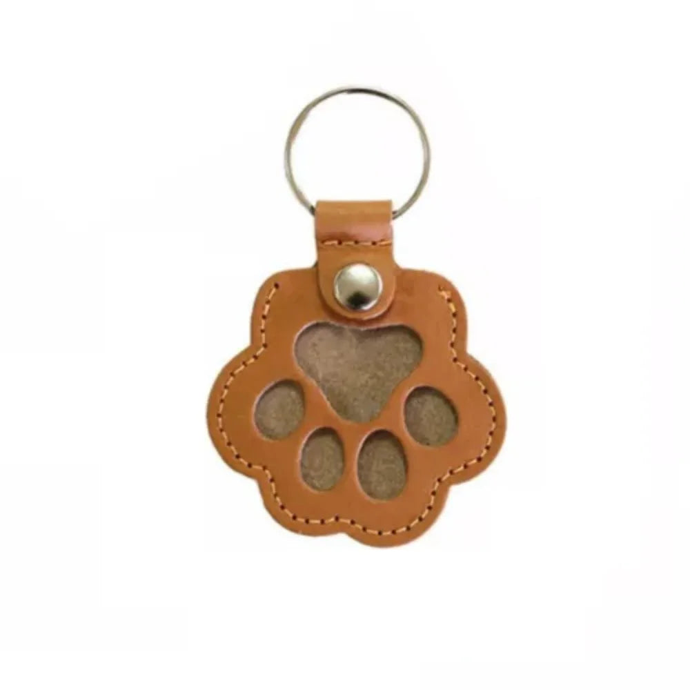 Pet Hair Keychain Paw Pendant PU Leather Hair Holder - Tophatter Daily Deals