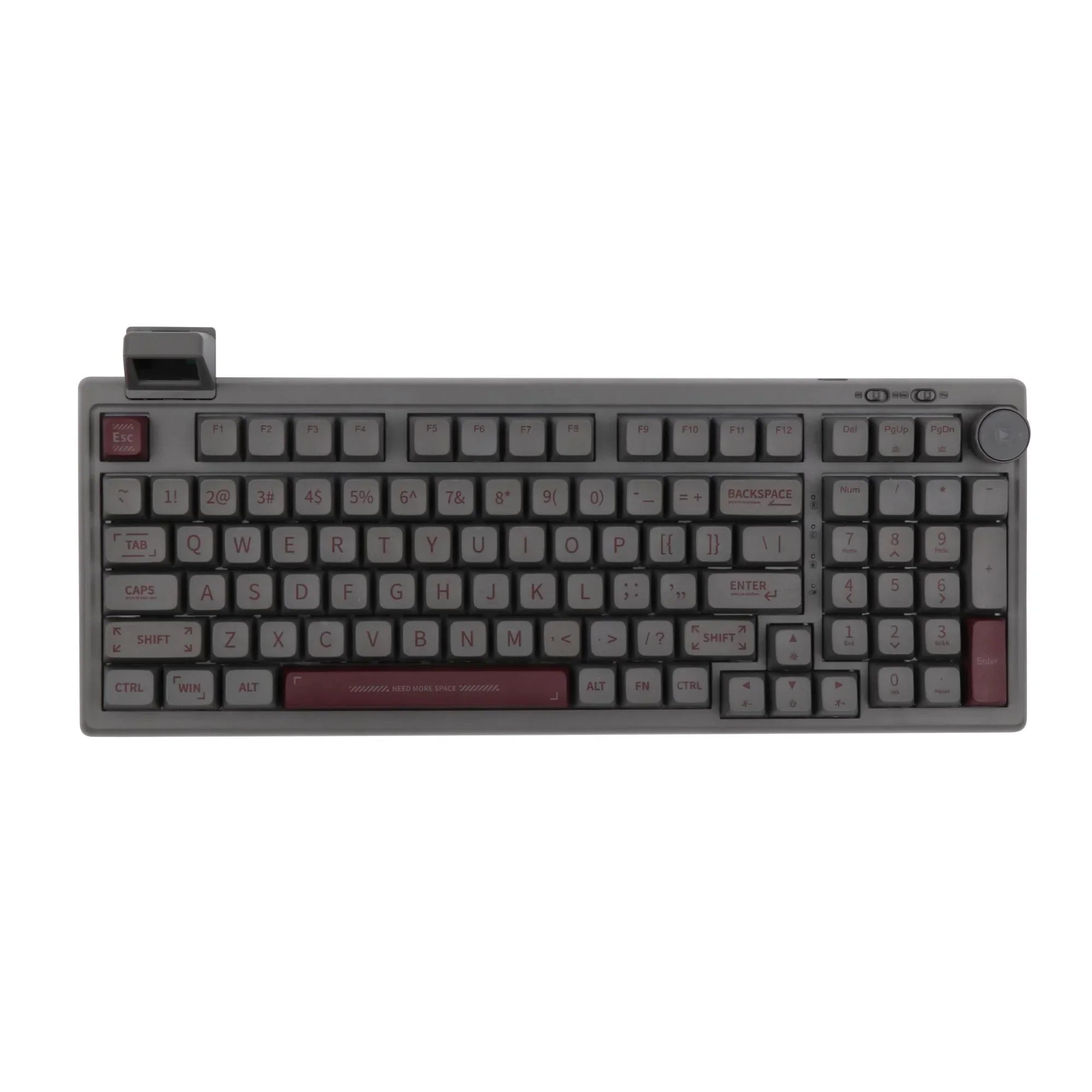 Mechanical Keyboard 97Key 95 Percent Gasket Mini Display Deep Grey - Tophatter Daily Deals