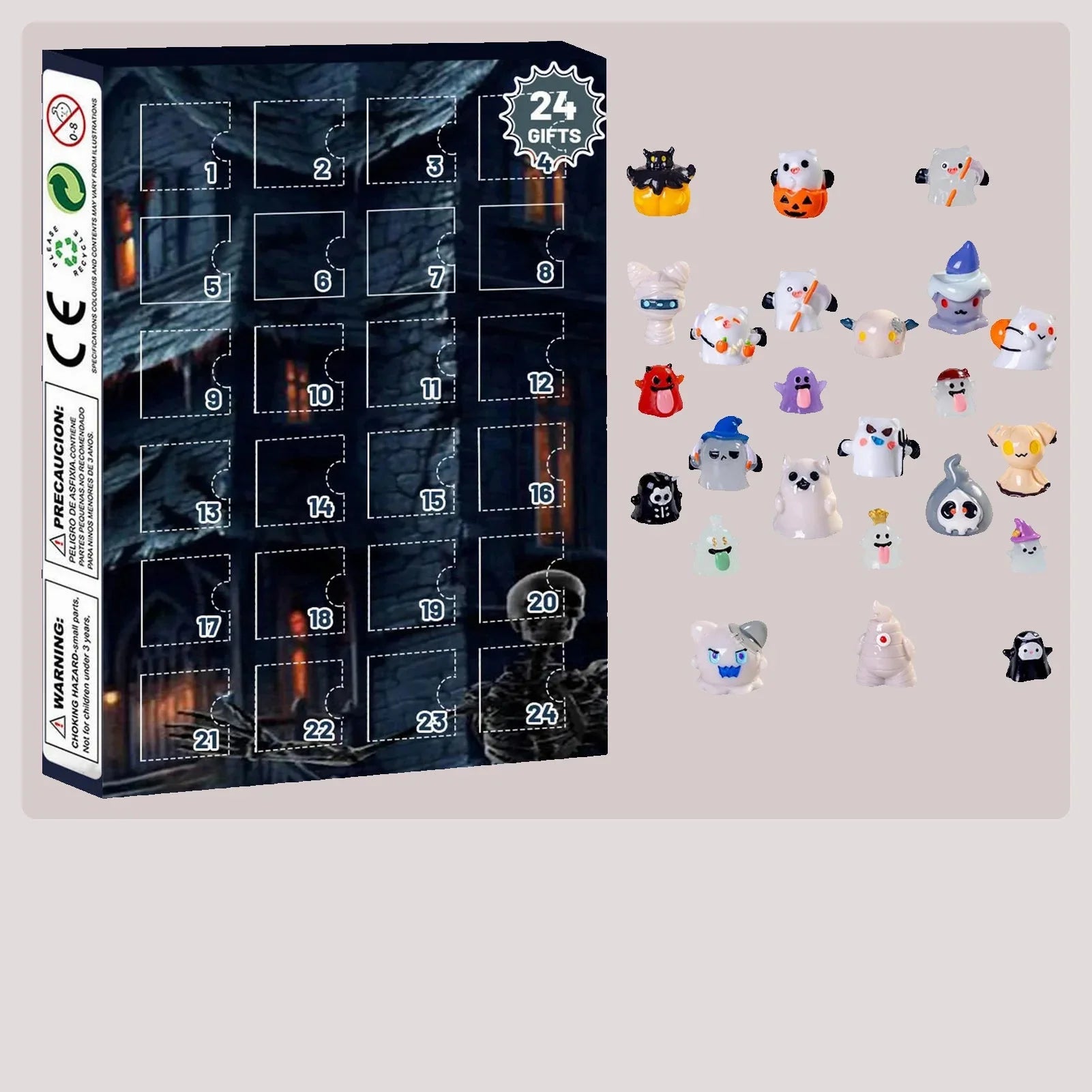 Halloween Advent Calendar 24 Days Tabletop Decor Collectible - Tophatter Daily Deals