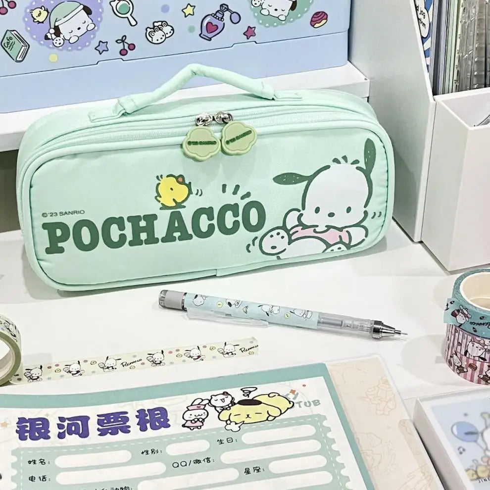 Pochacco Sanrio Pencil Case Kawaii For Pens Anime - Tophatter Daily Deals