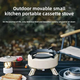 12800W Infrared Camping Gas Stove White Camp Cooking - Tophatter Daily Deals