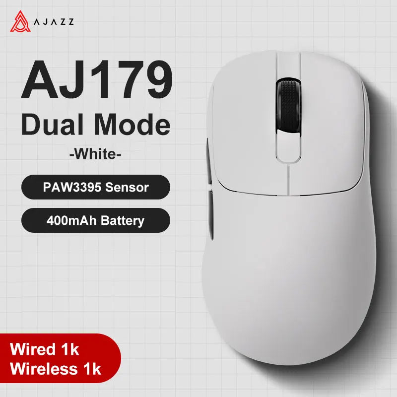 Gaming Mouse Magnetic Charging Ergonomic Lightweight Wireless AJ179-White - Tophatter Daily Deals