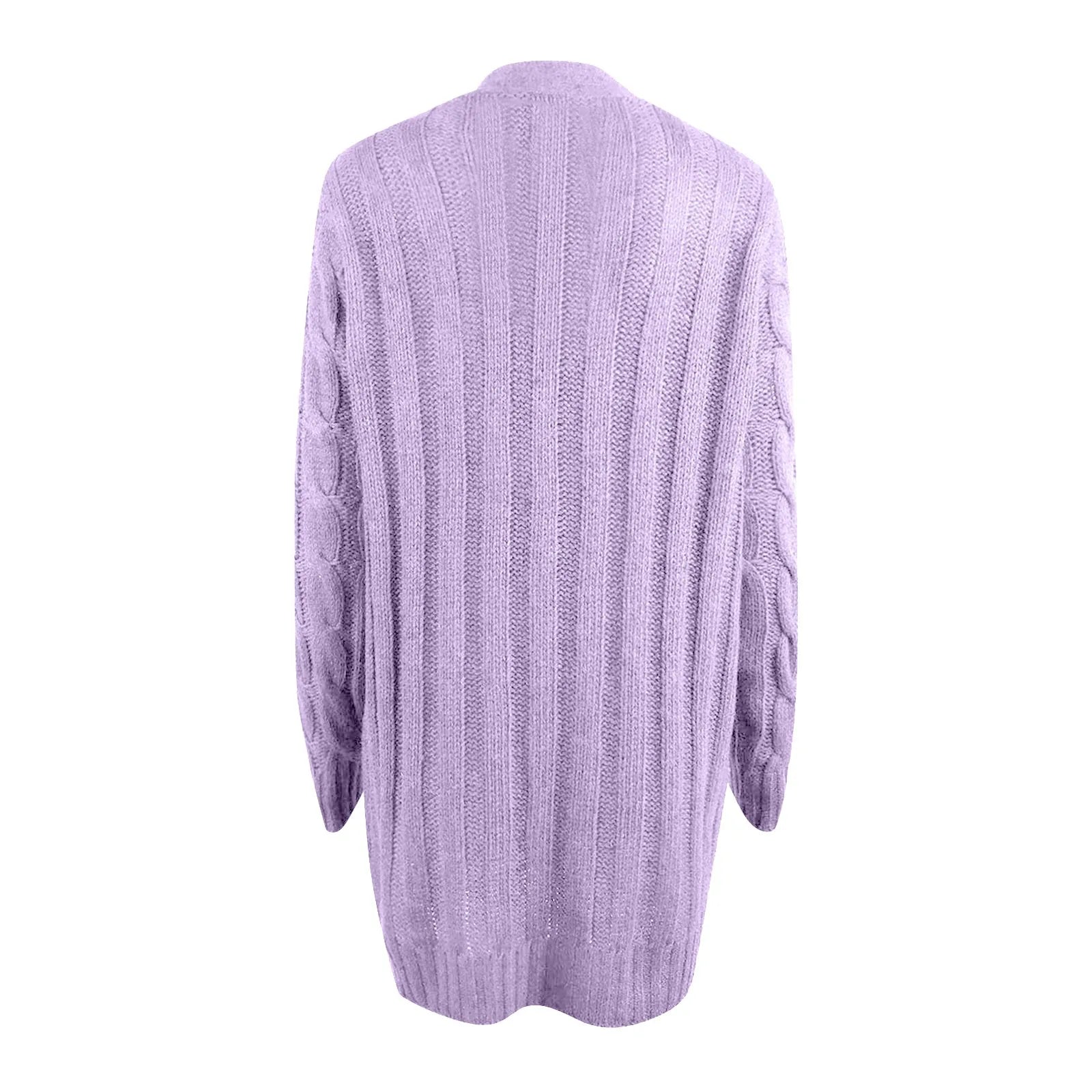 Soft Women’s Knit Button Cardigan - Hip Length Acrylic - Tophatter Daily Deals