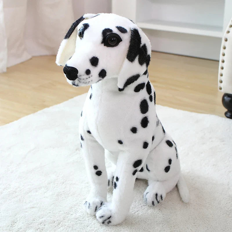 Realistic Puppy Dog Plush Dalmation Animals - Tophatter Daily Deals