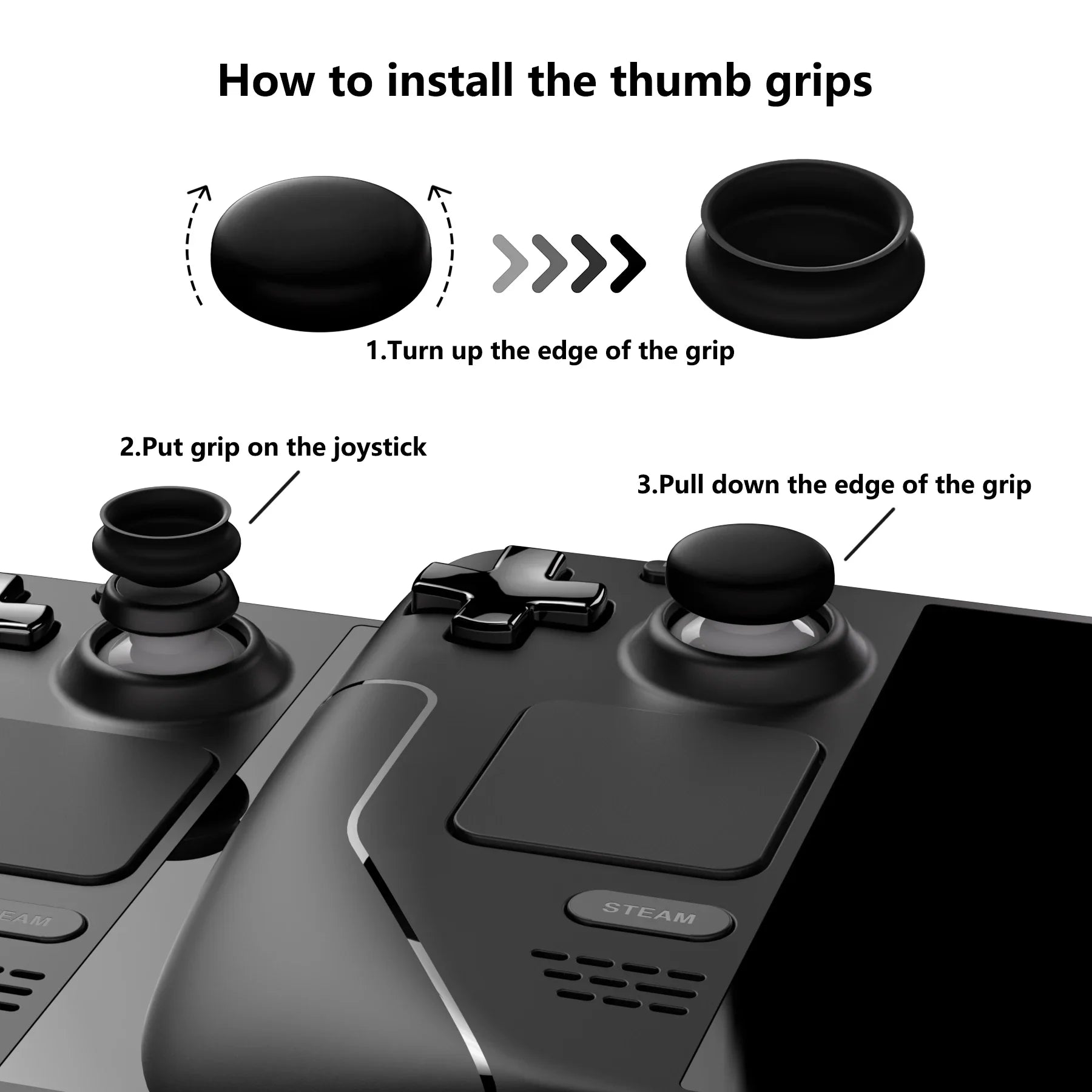 Thumb Grip Caps Cat Joystick Covers Steam Deck PS Portal - Tophatter Daily Deals