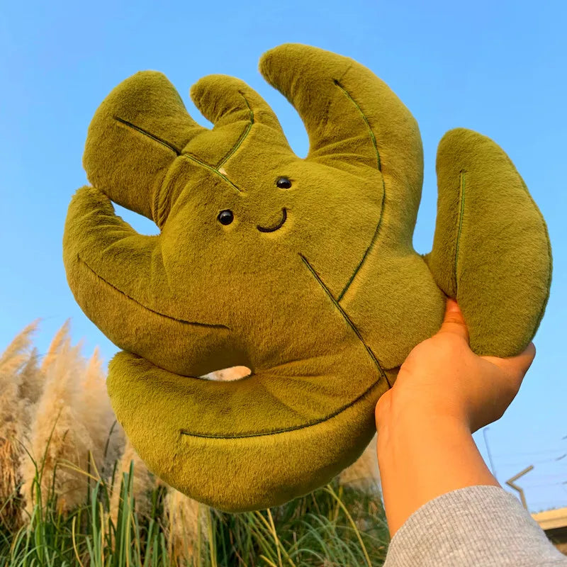 Gingko Maple Leaf Green Autumn Plush Toy Ash Leaf (34x35cm) Flowers - Tophatter Daily Deals