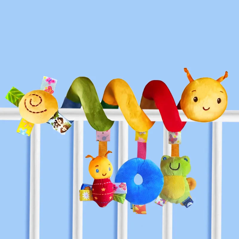 Baby Hanging Car Seat Toy With Squeaker Rattles 0 To 12M Label Random - Tophatter Daily Deals