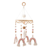 Wooden Rabbit Crib Mobile Newborn Sensory Toys Soft bed bell 13 - Tophatter Daily Deals