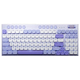 Wireless Low Profile Mechanical Keyboard 98 Keys PBT WATER WISTERIA Red axis - Tophatter Daily Deals