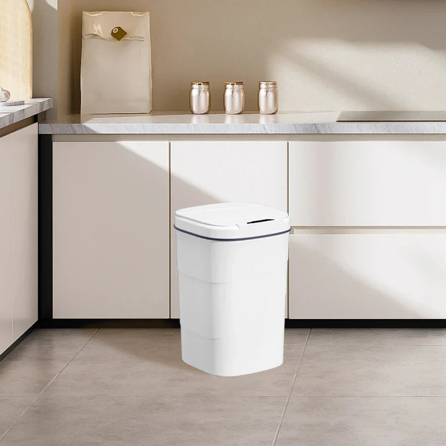 Touchless Sensor Trash Can Battery Powered Hygienic Home - Tophatter Daily Deals