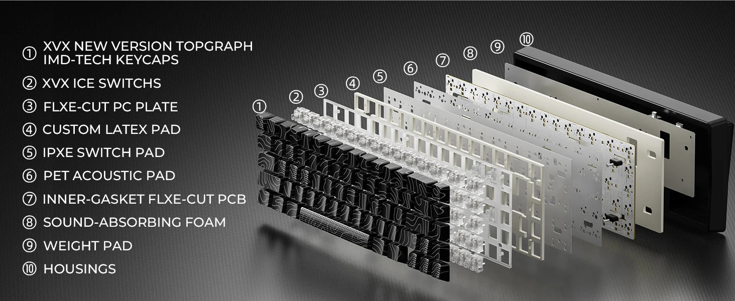 Mechanical Keyboard M67 67 Key Gasket Hot Swappable RGB - Tophatter Daily Deals