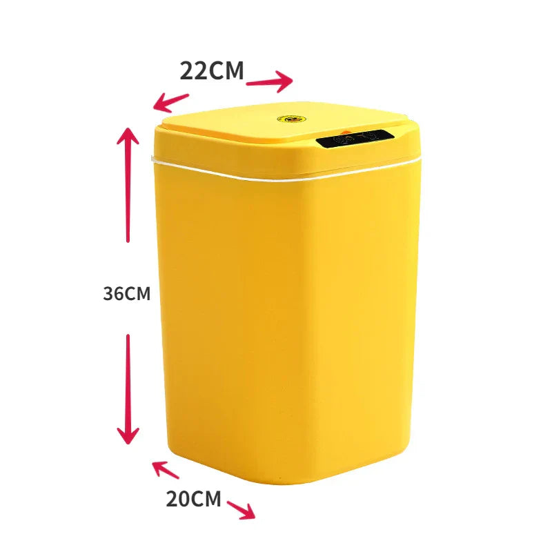 Sensor Trash Can Automatic Waste Bin Home 2025 Hands Free Gold-18L - Tophatter Daily Deals